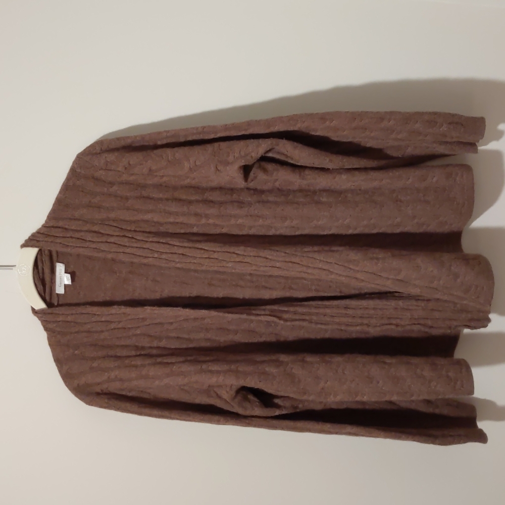 Garnet Hill Brown Cardigan Sweater